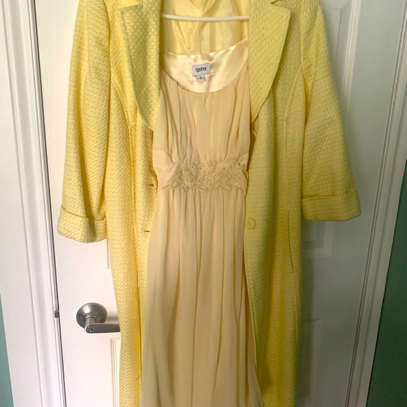 Chiffon Dress & Tweed Jacket - Picture 1 of 3